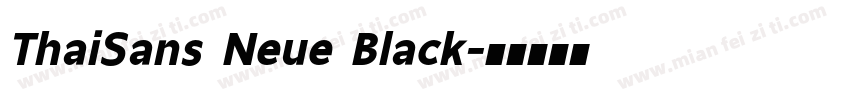 ThaiSans Neue Black字体转换